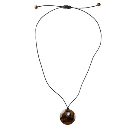 Masai Clothing MaRalindra Resin Necklace - Brown