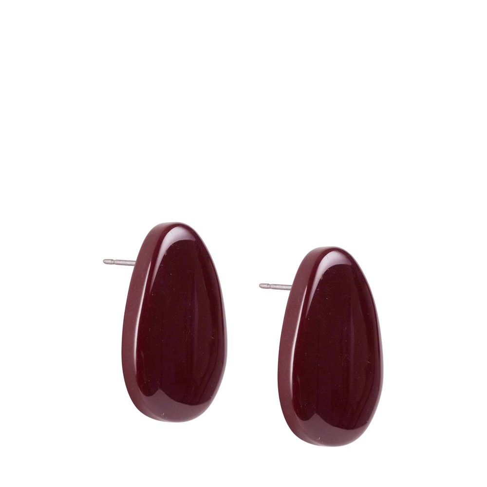 Masai Clothing MaReylina Resin Earrings Beet Red