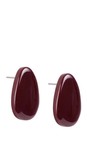 Masai Clothing Beet Red MaReylina Resin Earrings  