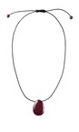 Masai Clothing Beet Red MaRaenors Resin Necklace  