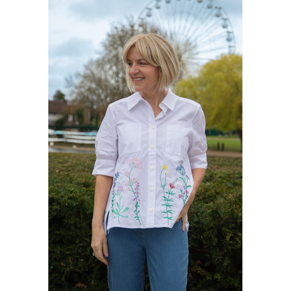 NOEN Embroidered Shirt White 10