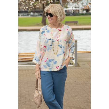 Masai Clothing MaBecca Primrose Print Top - Pink