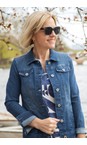 Robell Deep Cobalt Blue 64 Happy Deep Cobalt Blue Washed Denim Jacket  