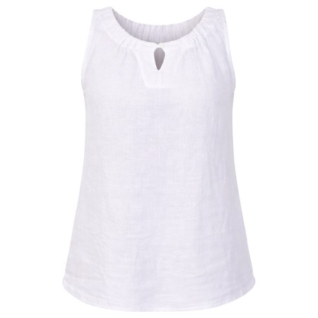 Amazing Woman Laura White Linen Top - White