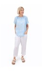 Amazing Woman Ice Blue Ellie Ice Blue Linen Top  