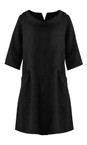 Amazing Woman Black  Celine Black Linen Dress  