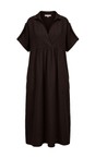 Amazing Woman Chocolate Camile Chocolate Linen Dress  