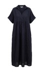 Amazing Woman Navy Camile Navy Linen Dress  