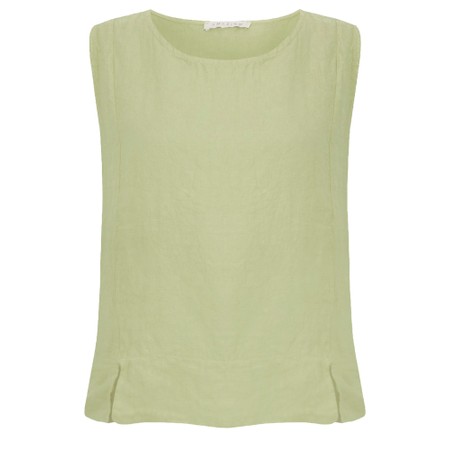 Amazing Woman Lucie Leek Linen Top - Green