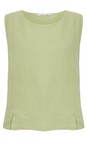 Amazing Woman Leek Lucie Leek Linen Top  