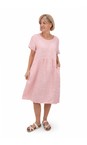 Amazing Woman Rose Lexia Rose Linen Dress  