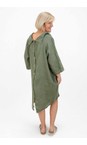 Amazing Woman Khaki Celine Khaki Linen Dress  