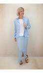 Amazing Woman Ice Blue Odie Ice Blue Linen Skirt  