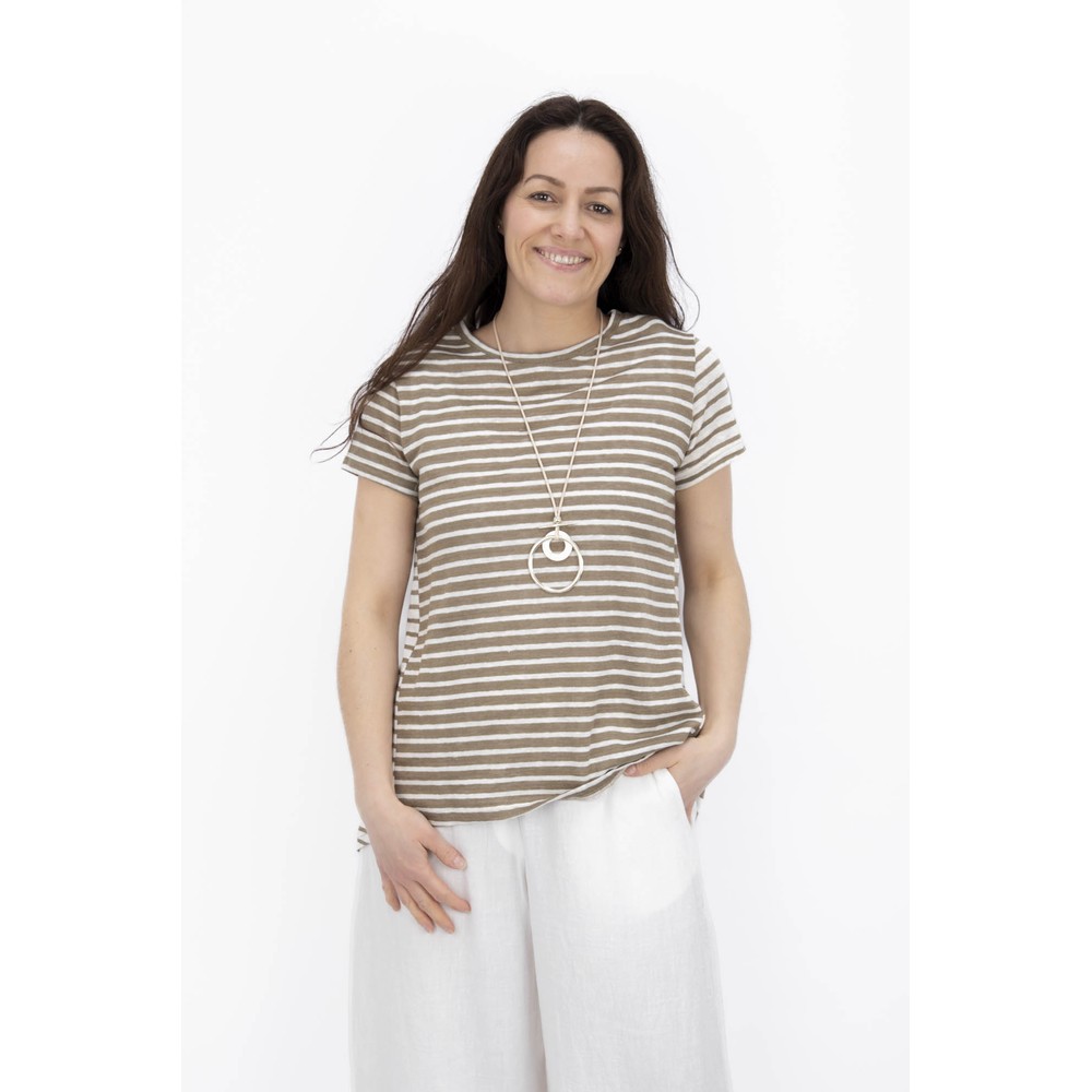 Mama B Casta Cumin Stripe Knit Top Cumin
