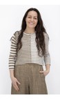 Mama B Cumin Cie Cumin Stripe Knit Crop Cardigan  