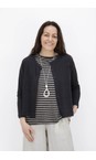 Mama B Antracite Crema L Antracite Plain Knit Cardigan  