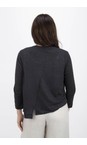 Mama B Antracite Crema L Antracite Plain Knit Cardigan  