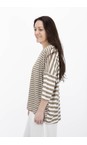 Mama B Cumin Rive Oversized Cumin Stripe Top  