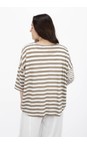 Mama B Cumin Rive Oversized Cumin Stripe Top  