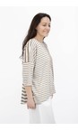 Mama B Cumin Rive Oversized Cumin Stripe Top  