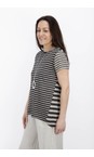 Mama B Antracite Casta Antracite Stripe Knit Top  
