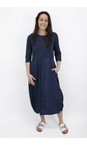 Mama B Blu Denso Blu Contrast Crush Dress  