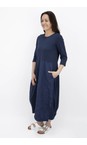Mama B Blu Denso Blu Contrast Crush Dress  