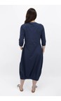 Mama B Blu Denso Blu Contrast Crush Dress  