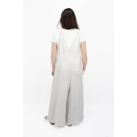 Mama B Finet L Plain Linen Jumpsuit - Grey