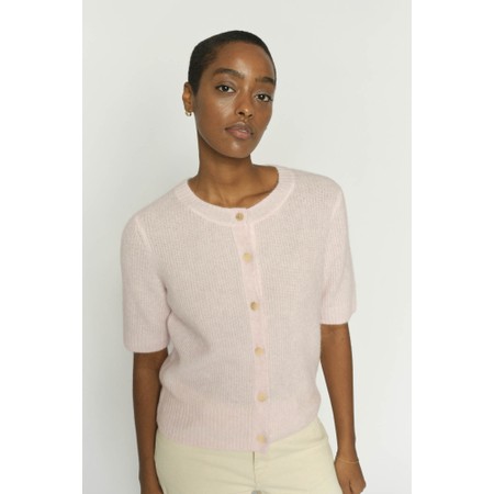 Mos Mosh Thora SS Ballet Slipper Knit Cardigan - Pink