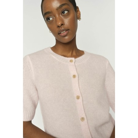 Mos Mosh Thora SS Ballet Slipper Knit Cardigan - Pink