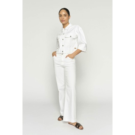 Mos Mosh Dara White Wide Leg Deluxe Jean - White