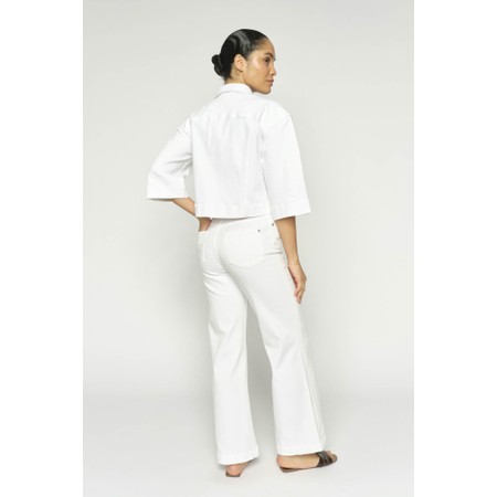 Mos Mosh Dara White Wide Leg Deluxe Jean - White