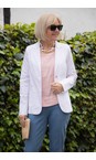 Robell White 10 Emilia White Fitted Jacket  
