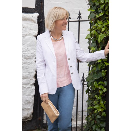 Robell Emilia White Fitted Jacket - White