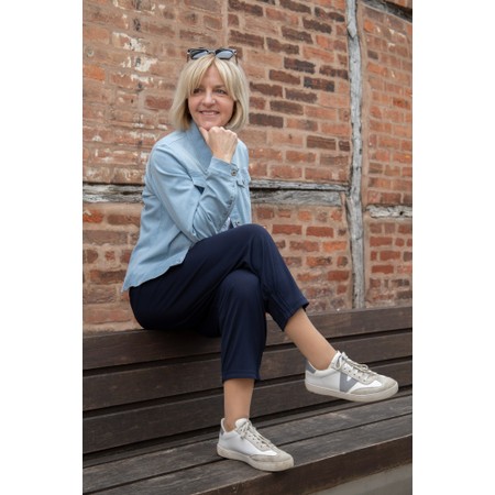 Masai Clothing MaPatti Navy Essential Jersey Culottes - Blue