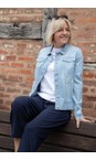 Robell Pale Blue Denim 61 Happy Washed Pale Blue Denim Jacket  