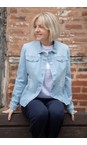 Robell Pale Blue Denim 61 Happy Washed Pale Blue Denim Jacket  