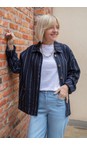 Chalk Navy Kath Navy Stripe Jacket  