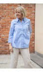 NOEN Blue 60 Crystal Stripe Overshirt  