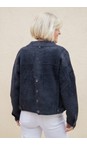 RINO AND PELLE Dark Navy Dark Navy Bubbly Boxy Jacket  