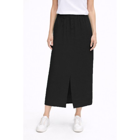 Amazing Woman Odie Black Linen Skirt - Black