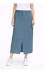 Amazing Woman Denim Odie Denim Linen Skirt  