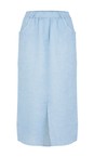 Amazing Woman Ice Blue Odie Ice Blue Linen Skirt  