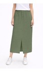 Amazing Woman Khaki Odie Khaki Linen Skirt  