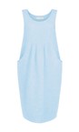 Amazing Woman Ice Blue Nerida Ice Blue Scoop Neck Linen Dress  