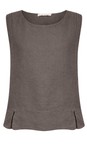 Amazing Woman Dark Mud Lucie Linen Dark Mud Cami Top  