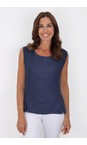 Amazing Woman Notte Lucie Notte Linen Top  