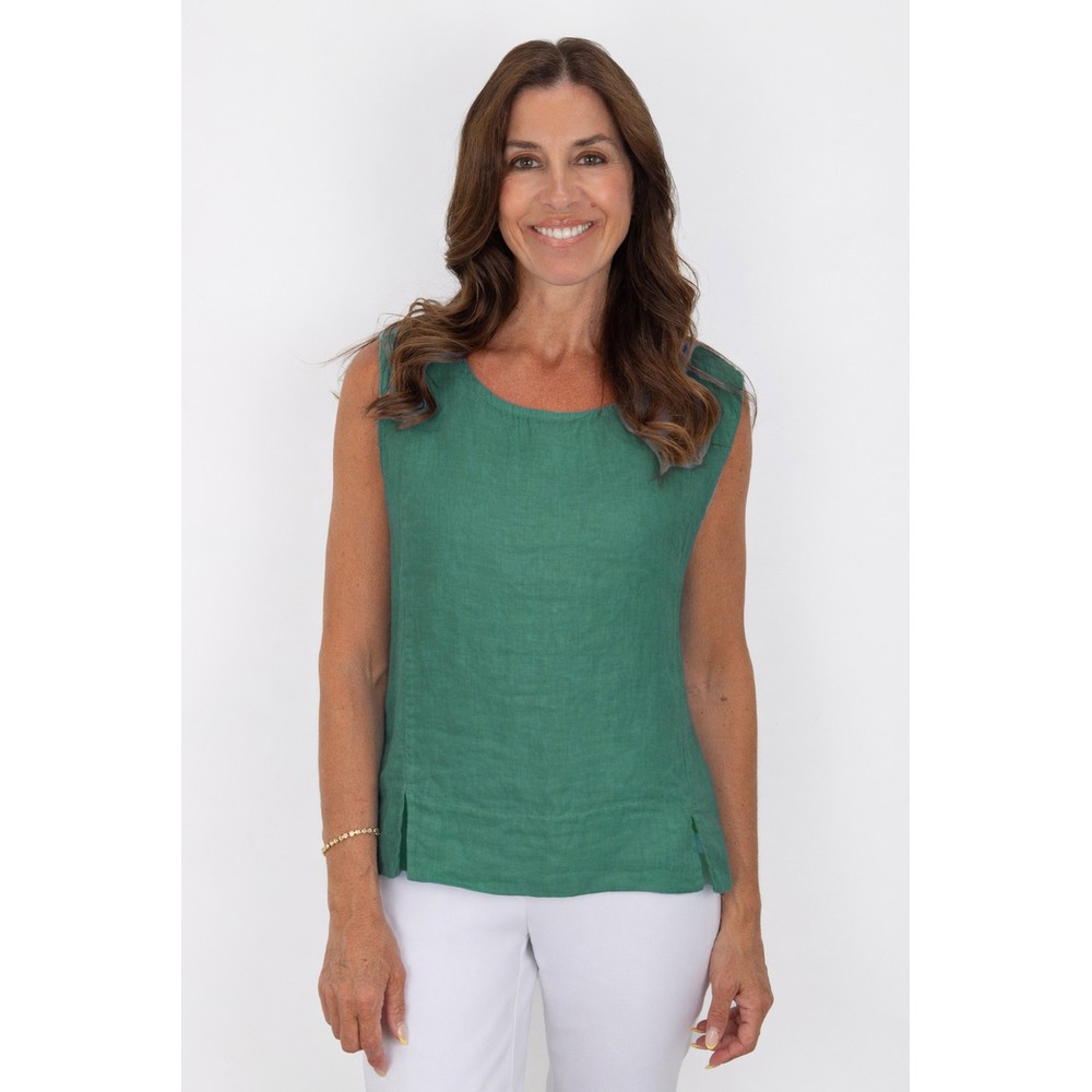 Amazing Woman Lucie Opal Linen Top Opal