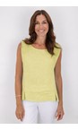 Amazing Woman Pale Yellow Lucie Pale Yellow Linen Cami Top  
